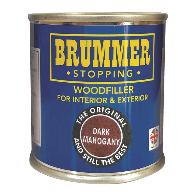Brummer Wood Filler Dark Mahogany 250g - 2 Sizes & Assorted Shades Ideal for DIY Wood Repairs & Restorations
