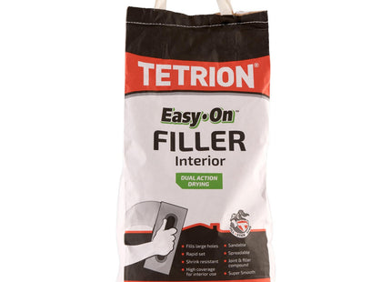 Tetrion Easy On Filler Sack 5kg - High-Performance, Fast-Drying Interior Filler for Smooth, Durable, and Easy-to-Apply Wall & Surface Repairs