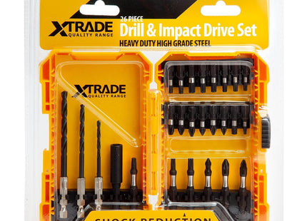 Xtrade X0900074 Drill & Impact Drive Set (26 Piece)