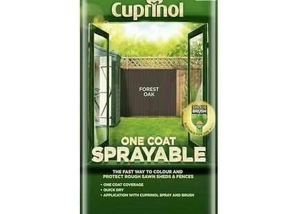 Cuprinol One Coat Sprayable Fence Treatment Silver Copse, 5 Litre CUPNSFTSC5L