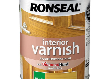 Ronseal Interior Varnish Light Oak Matt 750ml