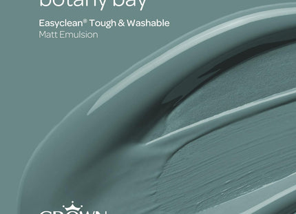 Crown Easyclean Matt Emulsion Wall Paint Botany Bay - Stain Resistant 2.5 Litre