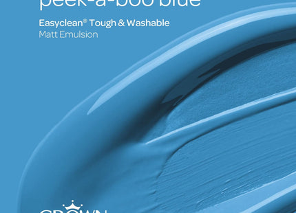 Crown Peek-a-boo Blue 2.5 Litre easyclean Matt Emulsion