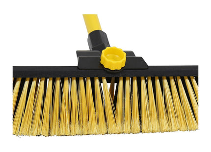 Bulldozer Heavy-duty Broom Clipped with Handle 355mm (14in), designed for dry/wet sweeping applications