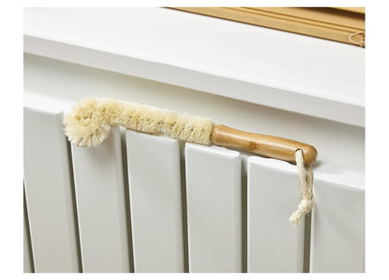 Addis Flexible Radiator Dusting Brush with Natural Bamboo handle, Natural, Grey & Wood