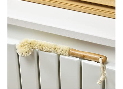 Addis Flexible Radiator Dusting Brush with Natural Bamboo handle, Natural, Grey & Wood