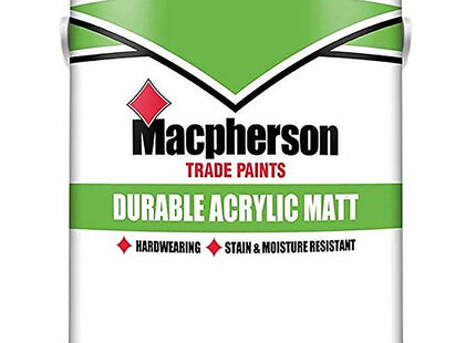 Macpherson Acrylic Durable Matt Brilliant White-2.5 Litre