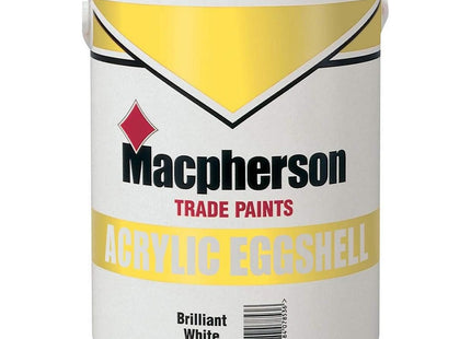 Macpherson Acrylic Eggshell Brilliant White-5 Litre