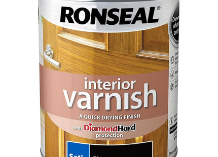 Ronseal Interior Varnish Ebony Satin 750ml