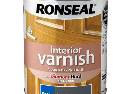Ronseal Interior Wood Varnish - Graphite - Satin - 750ml