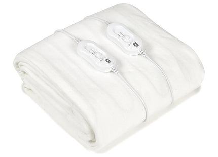 Pifco Electric Blanket King Size Dual Controls Electric Under Blanket with 3 Heat Settings Machine Washable