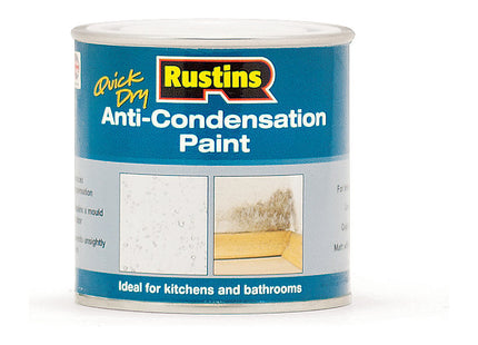 Rustins Anti-Condensation Paint 250ml - Prevents Damp and Mould, Easy Application, Long-Lasting Protection for Walls and Ceilings Indoors