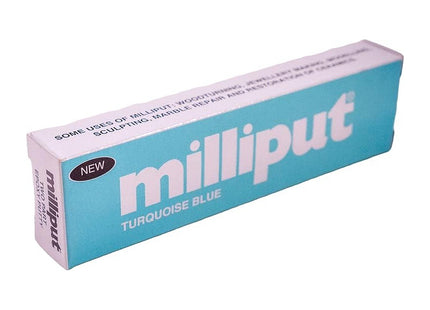 Milliput Epoxy Putty - Turquoise Blue - 4oz (113.4g) Pack