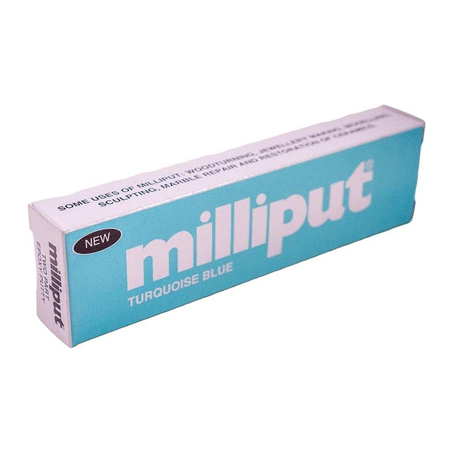 Milliput Epoxy Putty - Turquoise Blue - 4oz (113.4g) Pack