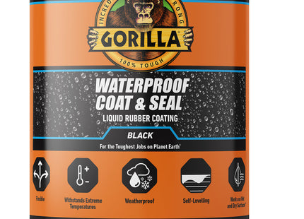 Gorilla Glue 84756 Waterproof Coat & Seal Black 473ml