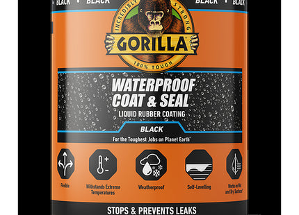 Gorilla Glue 84756 Waterproof Coat & Seal Black 473ml