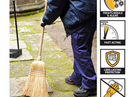 Everbuild Patio Wizard Moss Protection Against Algae, Green Growth, Mould & Fungi - 5 Litre
