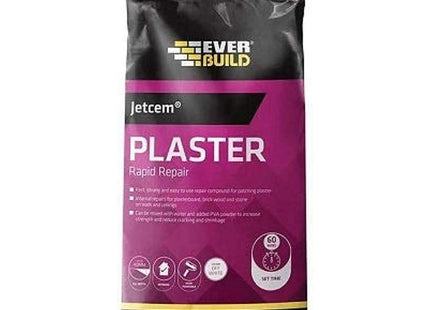 Everbuild Jetcem Plaster Rapid Repair, 6kg