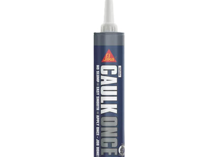 Everbuild Sika Caulk Once Premium Quality Acrylic Caulk - Highly Flexible - Fast Drying - White - 380ml