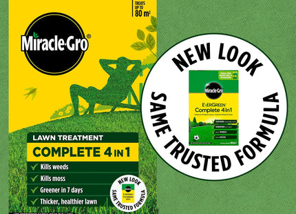 Miracle-Gro Complete 4 in 1 Lawn Food, Weed and Moss Control 400m2 14kg