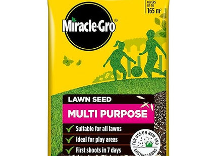 Miracle-Gro Multi Purpose Lawn Seed, Child & Pet Friendly, Coverage 165m2, 5kg Bag