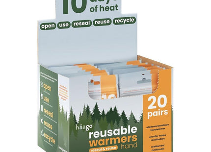 Haago Reusable Hand Warmers 1 Pair 100% Natural