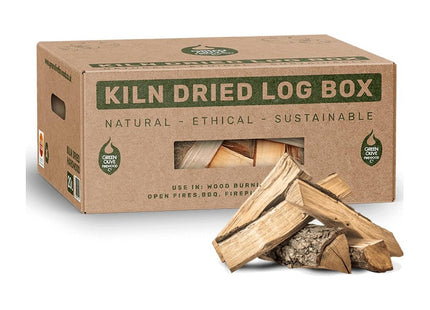 Green Olive Firewood Company Kiln Dried Hardwood Logs (27 Litre) for Wood Burners 6kg