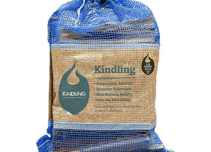 Green Olive Firewood Company Kiln Dried Natural Wood Kindling - Net Bag