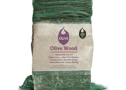 Green Olive Firewood Company Olive Hardwood Logs Kiln Dried Logs For Wood Burner, Aromatic Pizza Oven Wood. Hardwood for Pizza Ovens 7.5kg