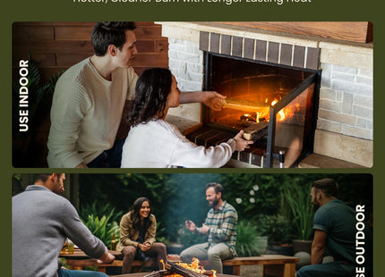 Green Olive Firewood Company Hardwood Kiln Fire Wood high and efficient Heat Output- Kiln Dried Hardwood Logs 40 Litre
