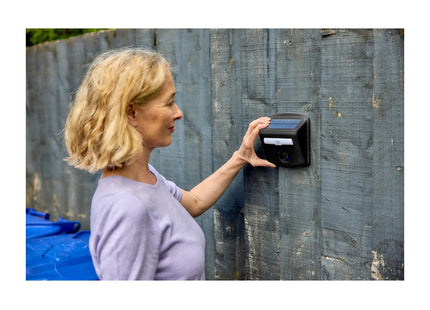 STV The Big Cheese Mega-Sonic Solar Cat Repeller, Humane Treatment and Deterrent, Protection for Gardens Areas, Motion-Activated and Weatherproof