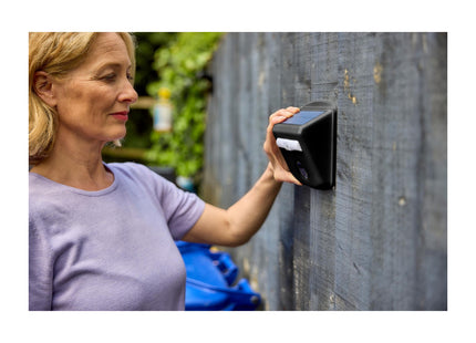 STV The Big Cheese Mega-Sonic Solar Cat Repeller, Humane Treatment and Deterrent, Protection for Gardens Areas, Motion-Activated and Weatherproof