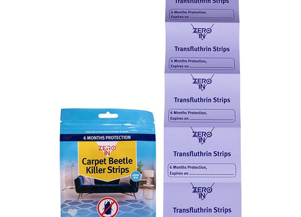 STV Zero In All-In-One Carpet Beetle & Moth Killer Kit. Prevent Reinfestations. Value Kit Includes Powder, Killer, Strips 20-Pack