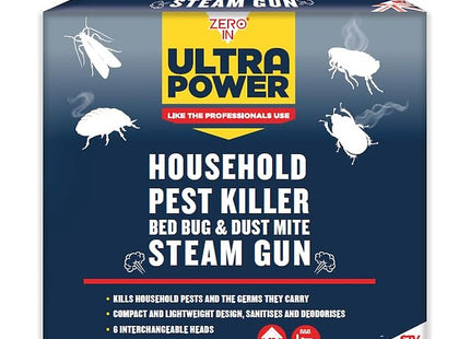 STV Zero In Household Pest Killer - Bed Bug & Dust Mite Steam Killer Chemical-Free Pest Control