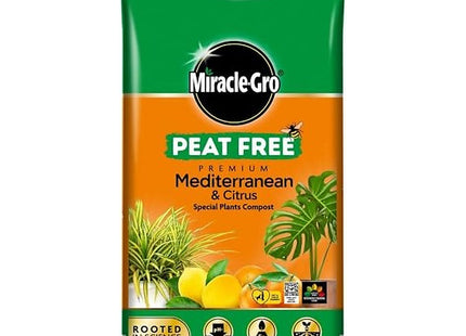 Miracle-Gro Peat-Free Premium Mediterranean & Citrus Plant Compost, 10 Litre