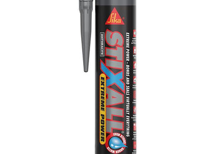 Everbuild Sika Stixall - Extreme Power Sealant and Adhesive - Waterproof - Anthracite - 290ml