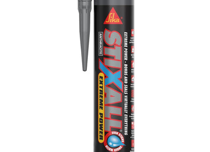 Everbuild Sika Stixall - Extreme Power Sealant and Adhesive - Waterproof - Anthracite - 290ml