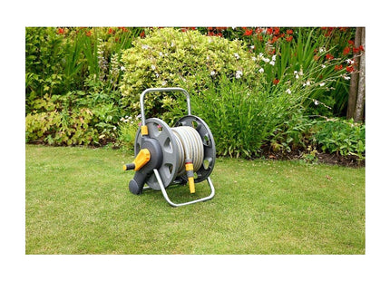 Hozelock Hose Reel 60m 2-in-1 (Reel and Wall Fixings Only): Free-standing or Wall-mounted