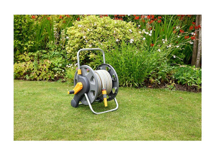 Hozelock Hose Reel 60m 2-in-1 (Reel and Wall Fixings Only): Free-standing or Wall-mounted