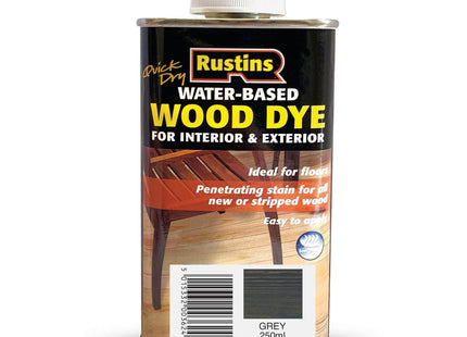 Rustins Wood Dye 250ml Quick Dry Grey