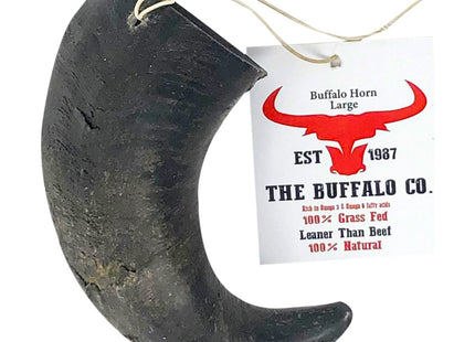 The Buffalo Co. Buffalo Horns for Dogs Large 6-8 Inch Natural Dog Chews