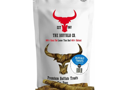 The Buffalo Co. Buffalo Twists for Dogs 100g 100% Natural Grass-Fed Dog Treats
