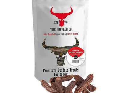 The Buffalo Co. Premium Buffalo Sausage for Dogs 300g 100% Natural Grass-Fed Dog Treats