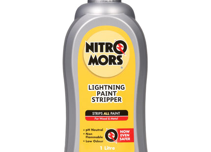 Nitromors Lightning Paint Stripper 1 Litre, Powerful, Fast-Acting Paint Remover for Wood & Metal