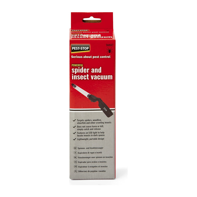 Pest-Stop Spider and Insect Vacuum - Chemical Free Solution - Lightweight - Portable - User Friendly - No Harm or Kill - 43cm Device Length