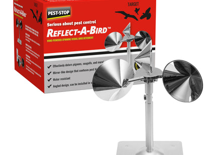 Pest-Stop Reflect-A-Bird Wind-Powered Spinning Visual Bird Deterrent