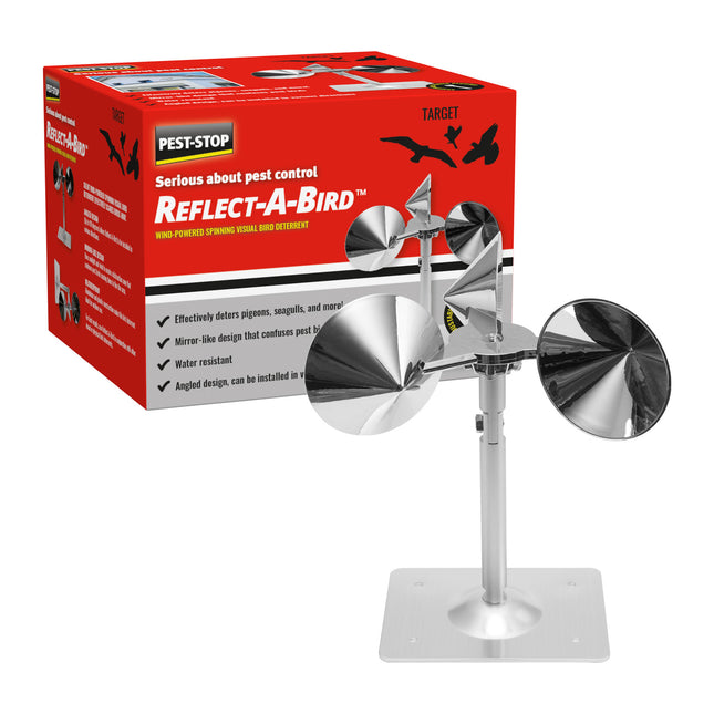 Pest-Stop Reflect-A-Bird Wind-Powered Spinning Visual Bird Deterrent