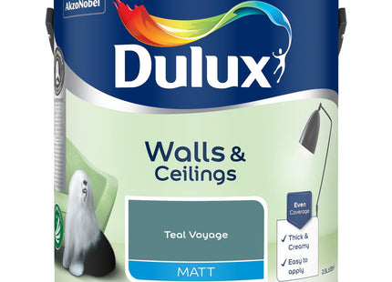 Dulux Matt Teal Voyage 2.5 Litre