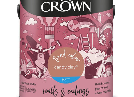 Crown Candy Clay 2.5 Litre Walls & Ceilings Matt Emulsion