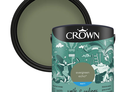 Crown Evergreen Echo 2.5 Litre Walls & Ceilings Matt Emulsion